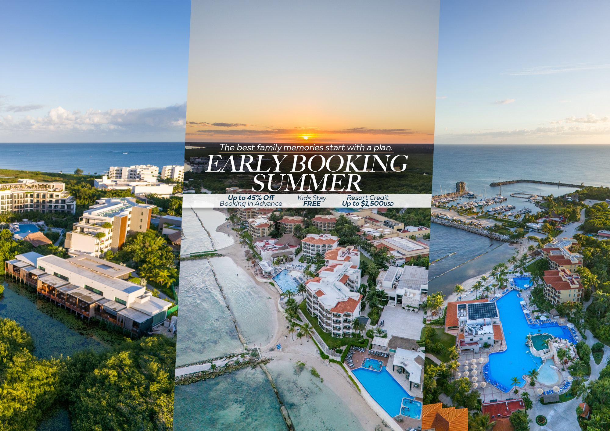 Family playing at the beach
