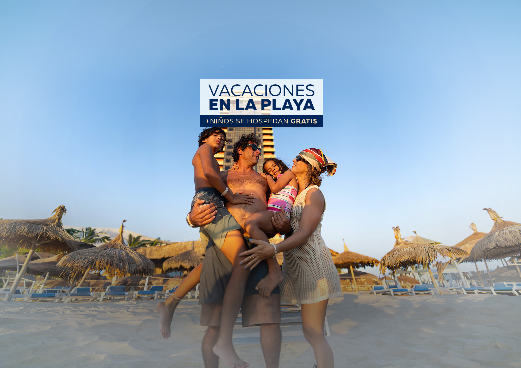 Familia en la playa
