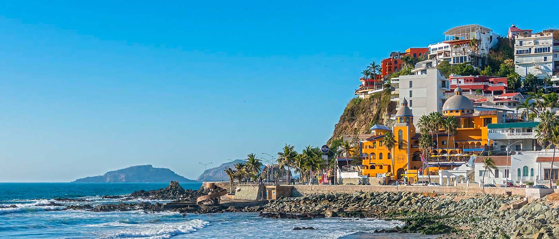 Mazatlan city by the beach
